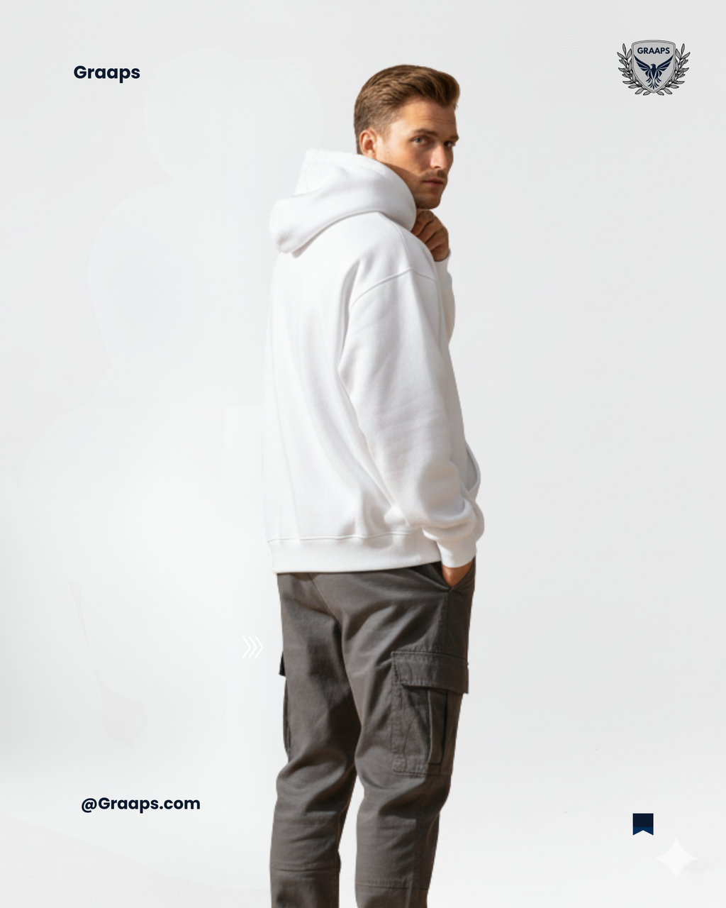 White Premium Loose Fit Hoodie – Minimal Streetwear Essential
