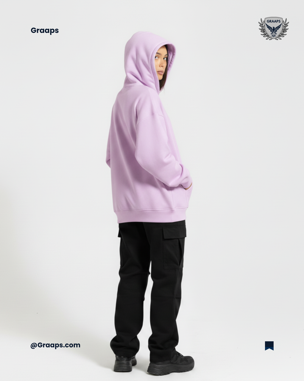 Lavender Premium Loose Fit Hoodie – Minimal Streetwear Essential