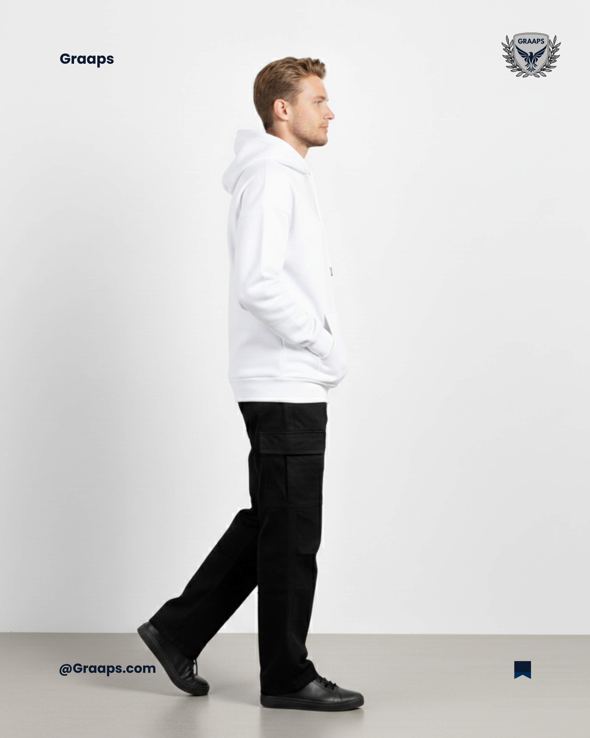 White Premium Regular Fit Hoodie – Timeless Streetwear Comfort