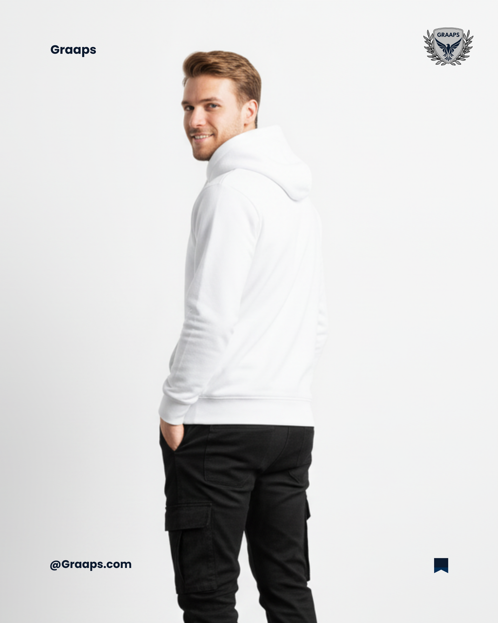 White Premium Regular Fit Hoodie – Timeless Streetwear Comfort