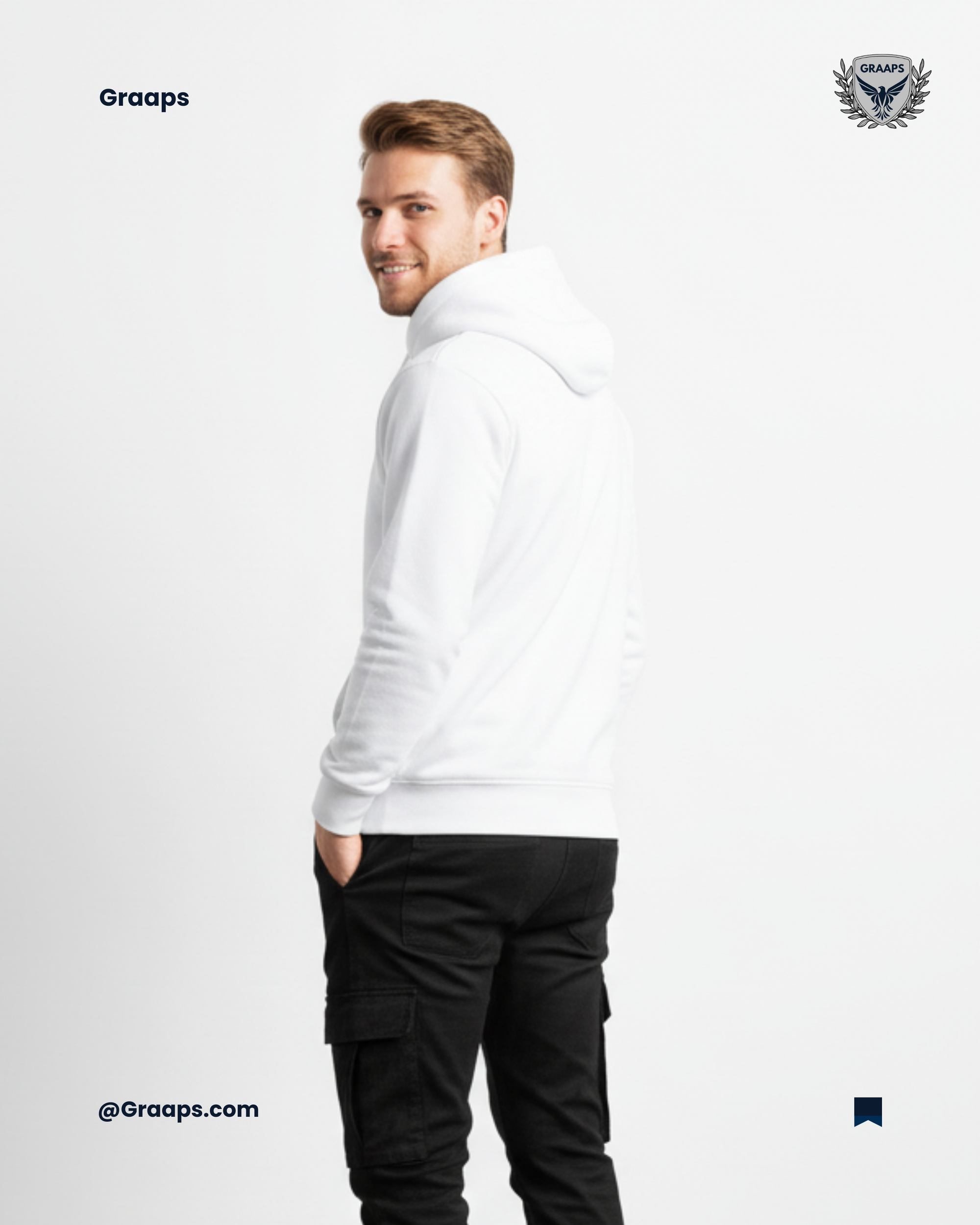 White Premium Regular Fit Hoodie – Timeless Streetwear Comfort