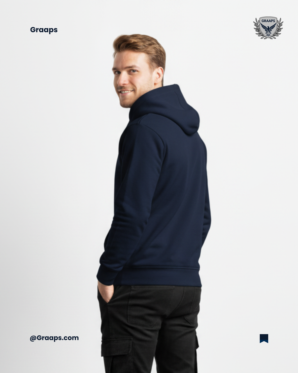 Navy Premium Regular Fit Hoodie – Timeless Streetwear Comfort