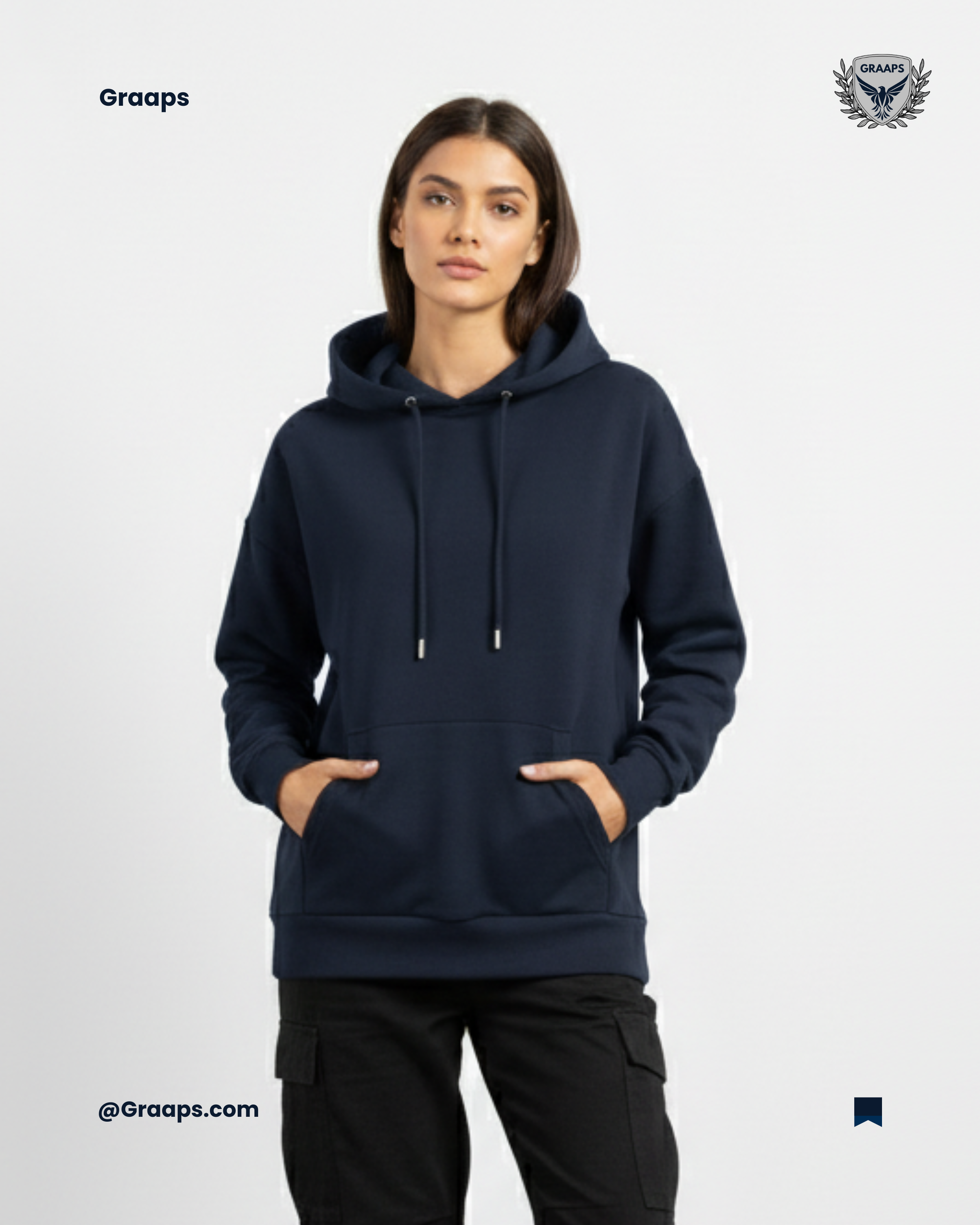 Navy Premium Regular Fit Hoodie – Timeless Streetwear Comfort