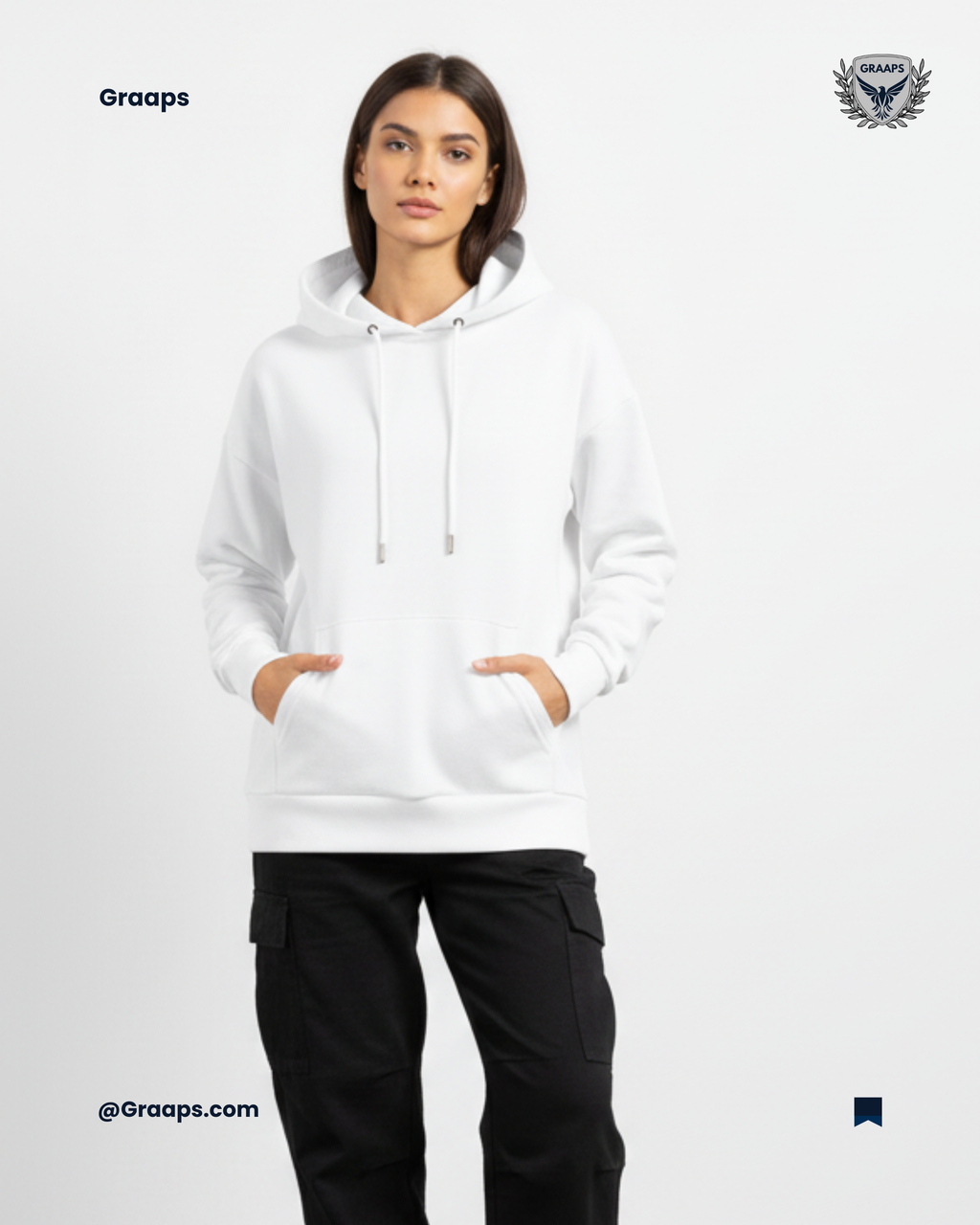 White Premium Regular Fit Hoodie – Timeless Streetwear Comfort