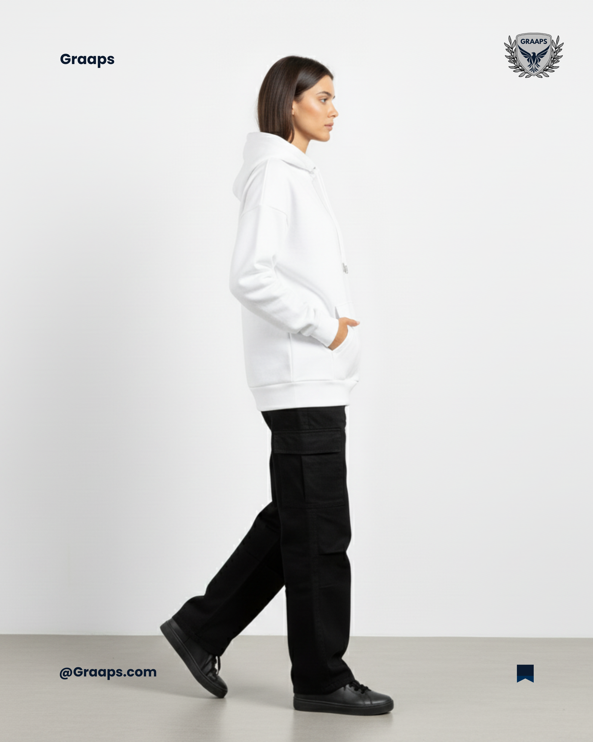 White Premium Regular Fit Hoodie – Timeless Streetwear Comfort