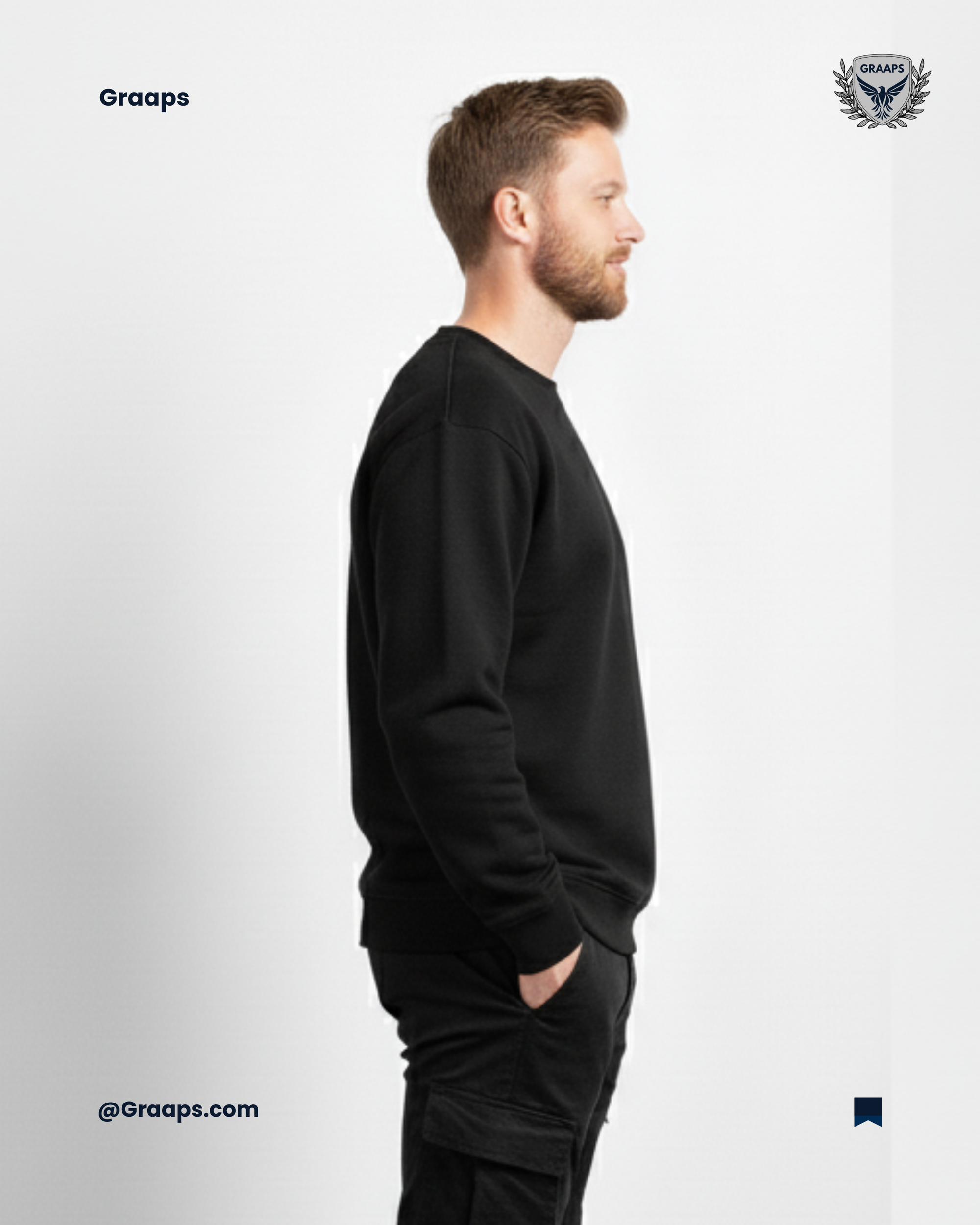 Black Premium Sweatshirt – Effortless Streetwear Style