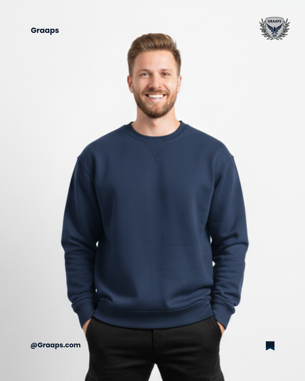 Navy Premium Sweatshirt – Effortless Streetwear Style