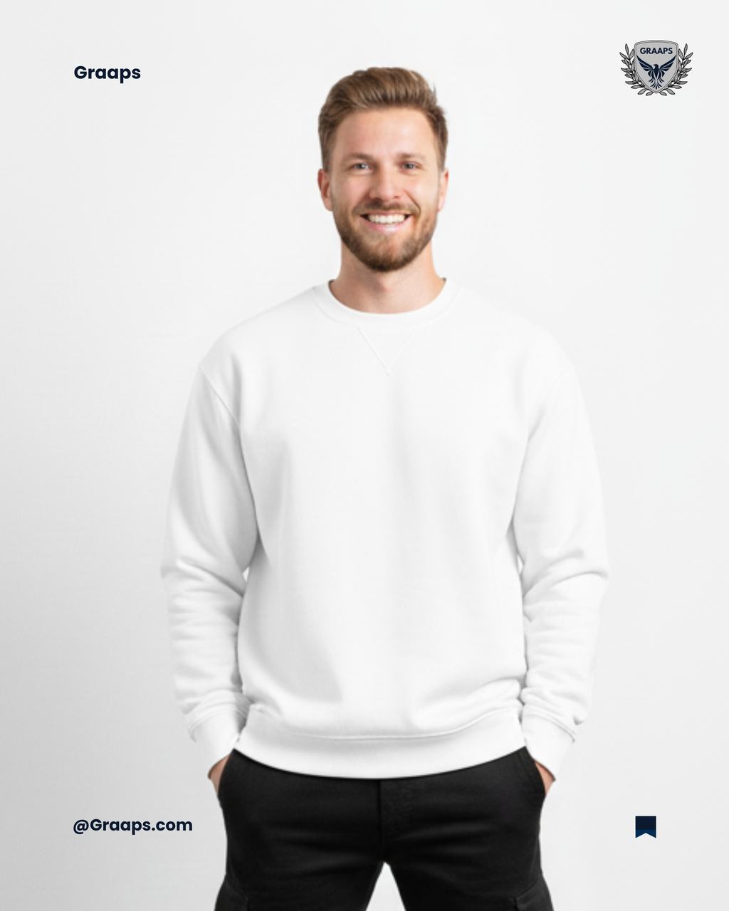 White Premium Sweatshirt – Effortless Streetwear Style