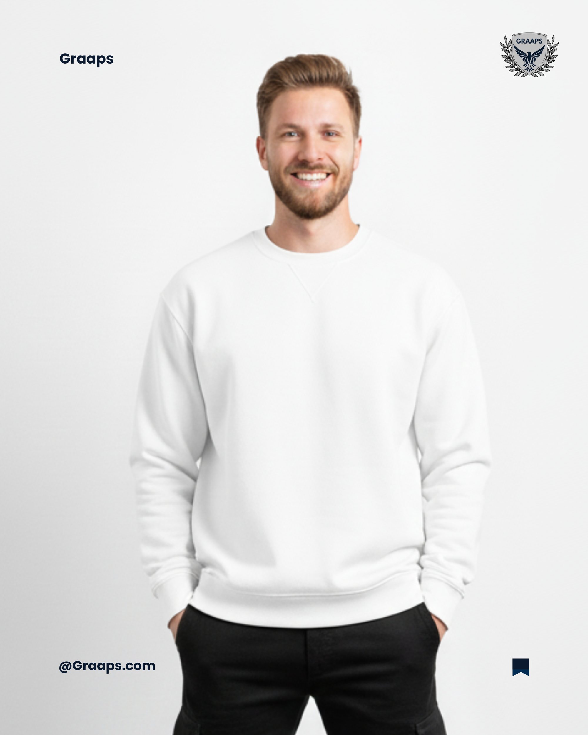 White Premium Sweatshirt – Effortless Streetwear Style