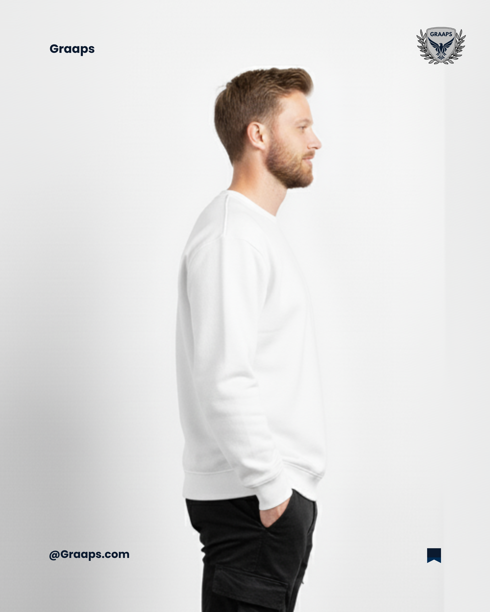 White Premium Sweatshirt – Effortless Streetwear Style