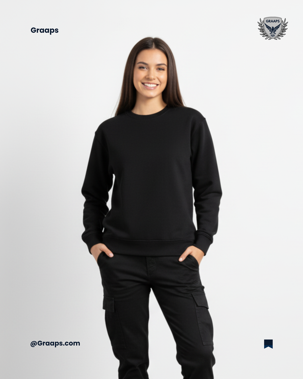Black Premium Sweatshirt – Effortless Streetwear Style