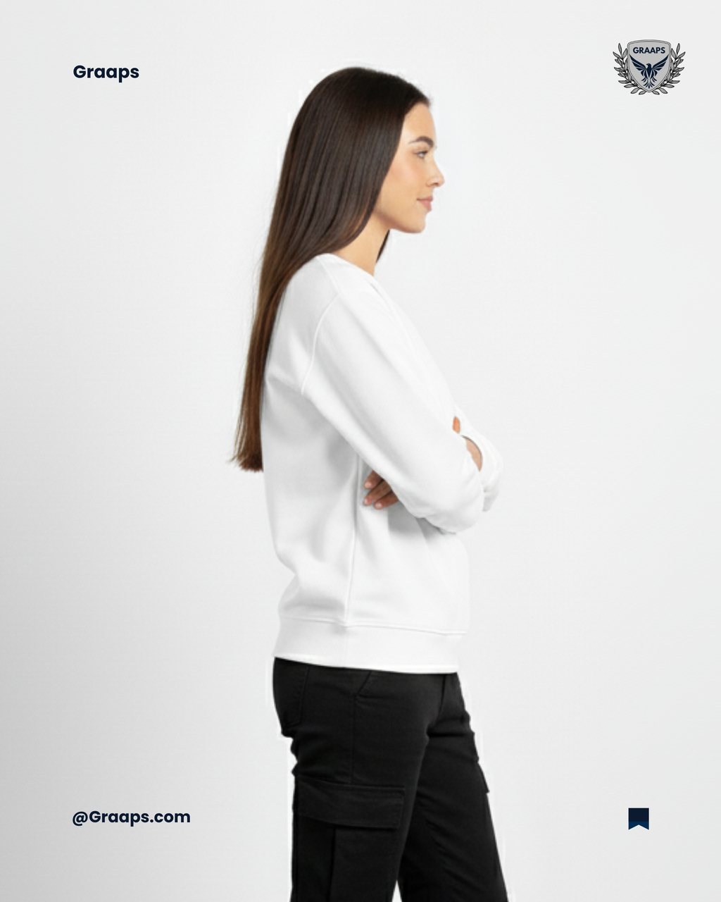 White Premium Sweatshirt – Effortless Streetwear Style