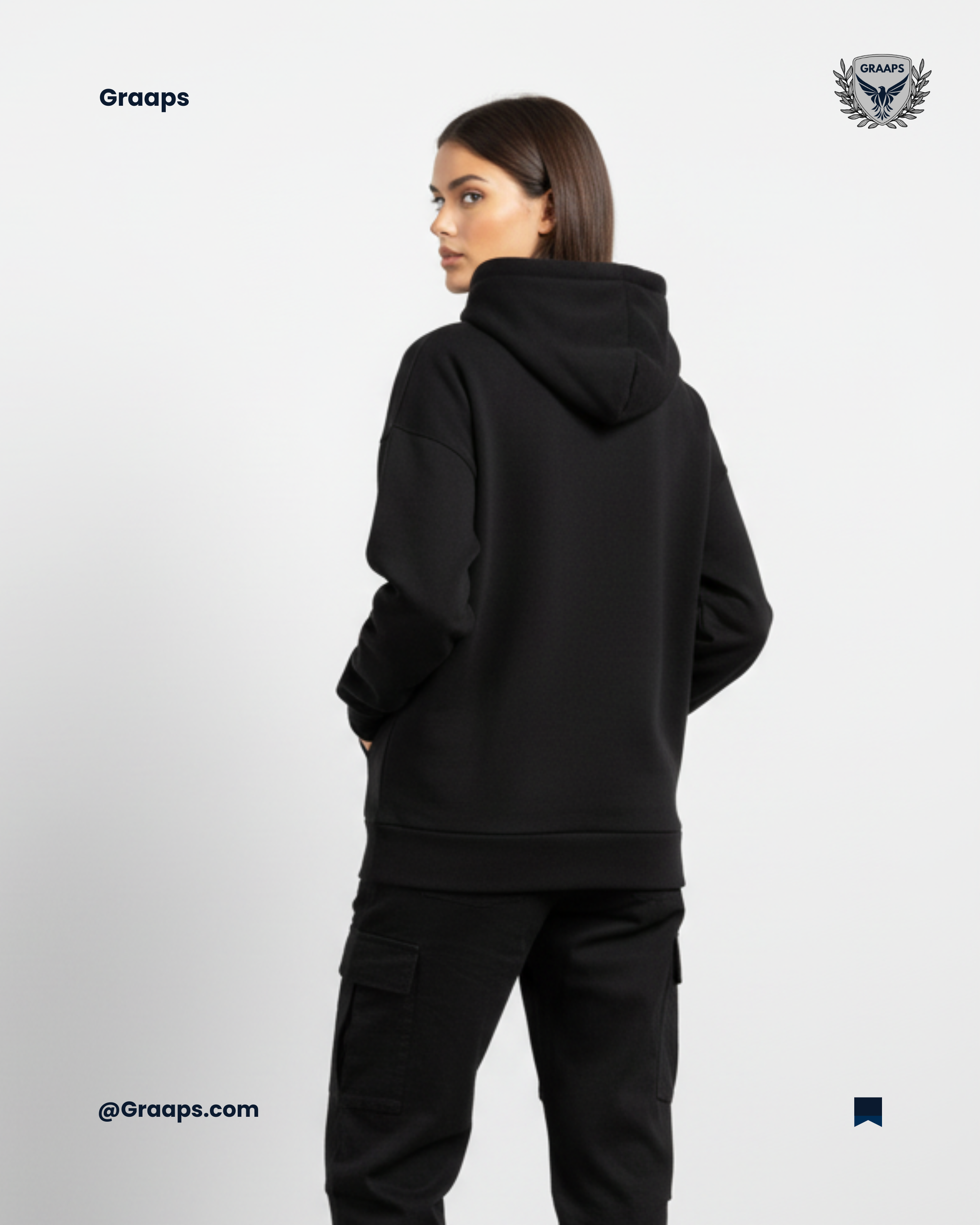 Black Premium Regular Fit Hoodie – Timeless Streetwear Comfort