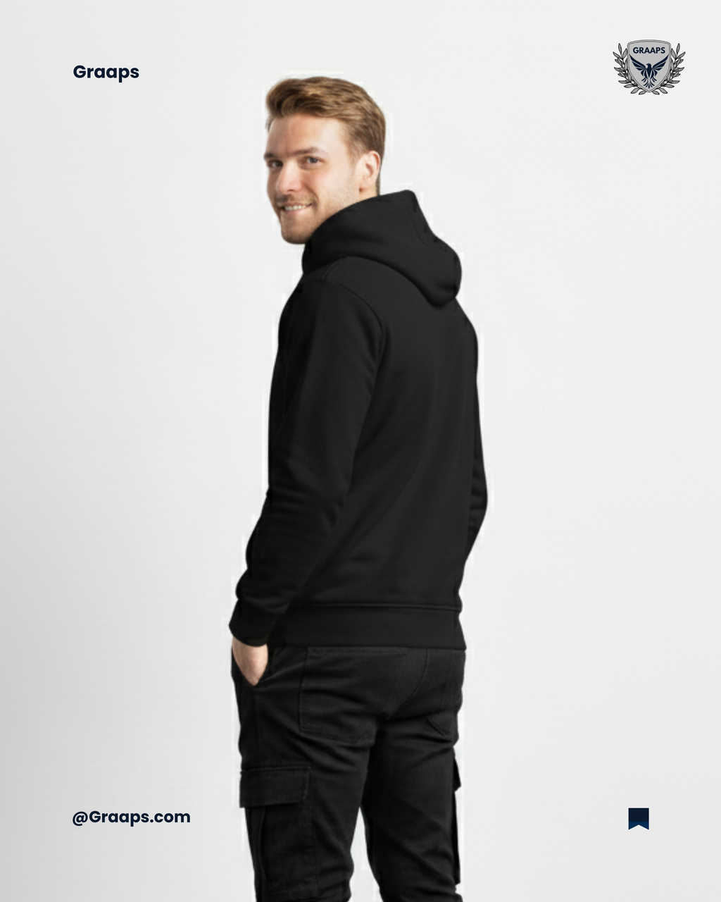 Black Premium Regular Fit Hoodie – Timeless Streetwear Comfort