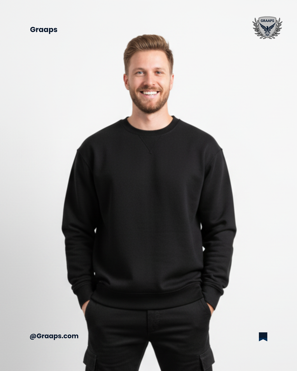 Black Premium Sweatshirt – Effortless Streetwear Style