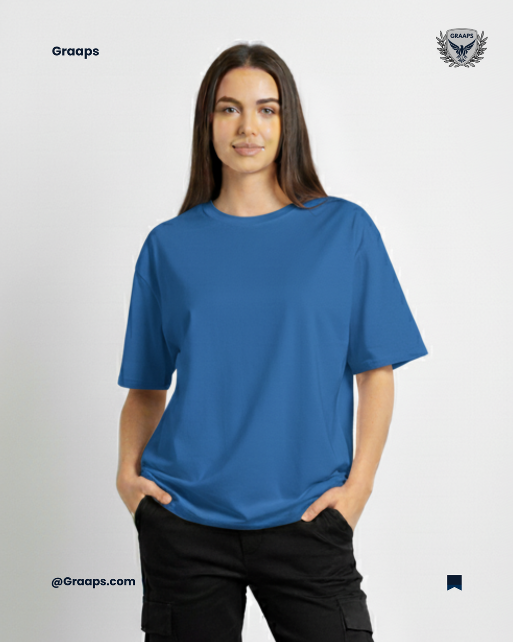 Royal Blue Premium Oversized T-Shirt – Unisex Streetwear Essential