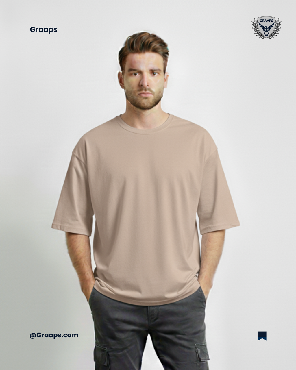 Beige Premium Oversized T-Shirt – Unisex Streetwear Essential