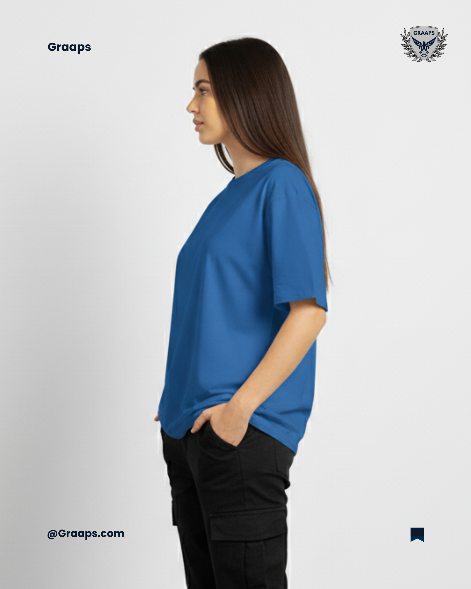 Royal Blue Premium Oversized T-Shirt – Unisex Streetwear Essential
