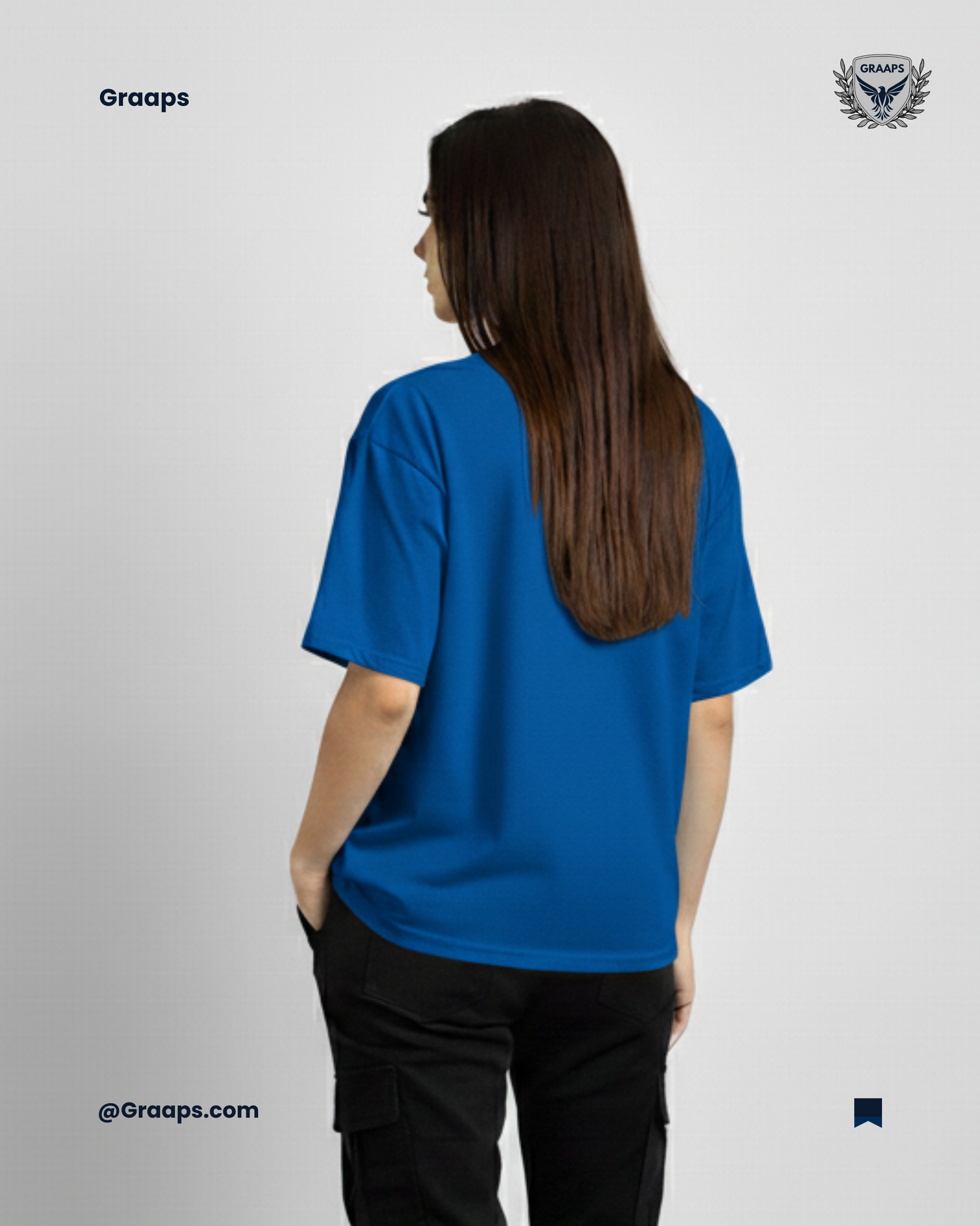 Royal Blue Premium Oversized T-Shirt – Unisex Streetwear Essential