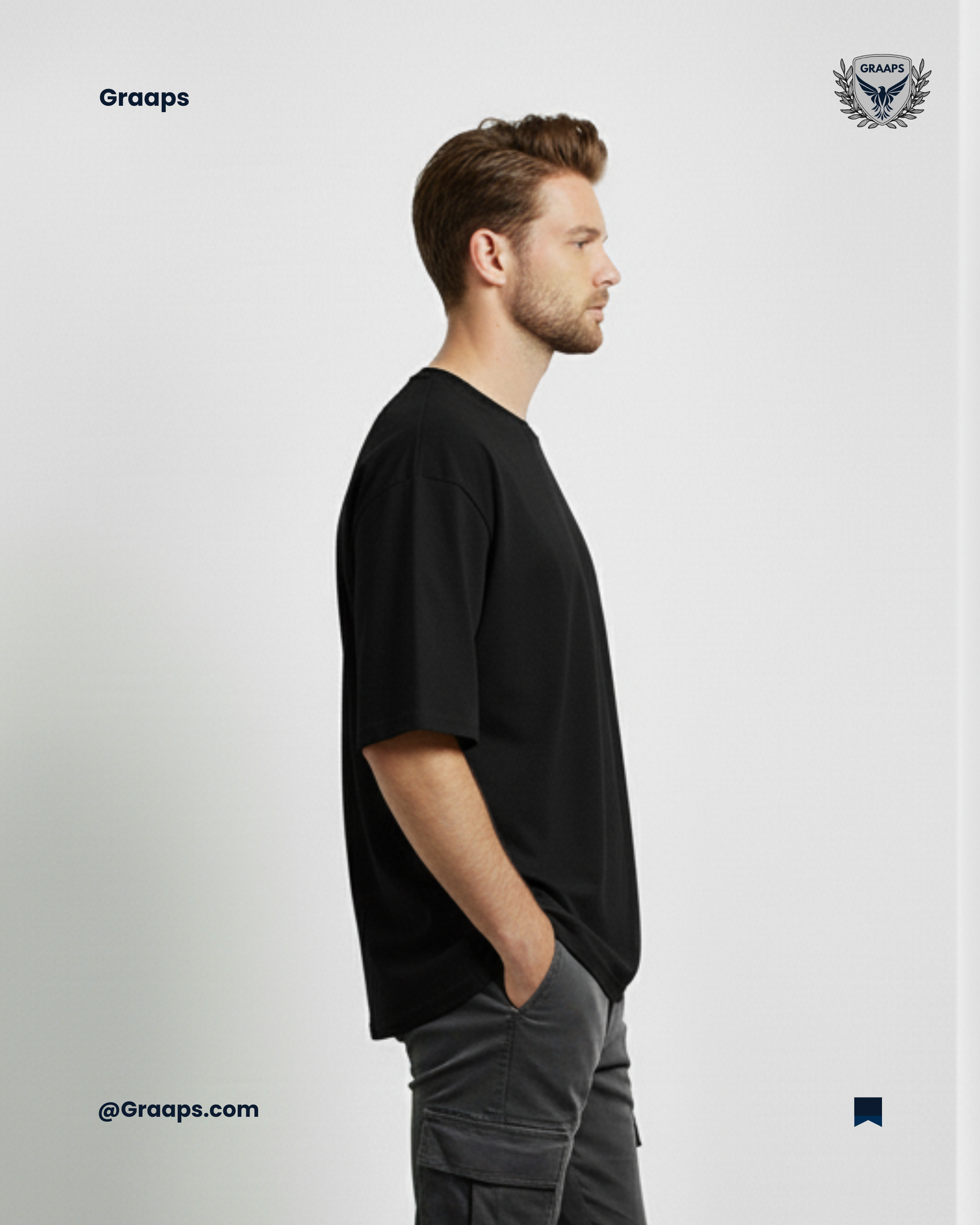 Black Premium Oversized T-Shirt – Unisex Streetwear Essential