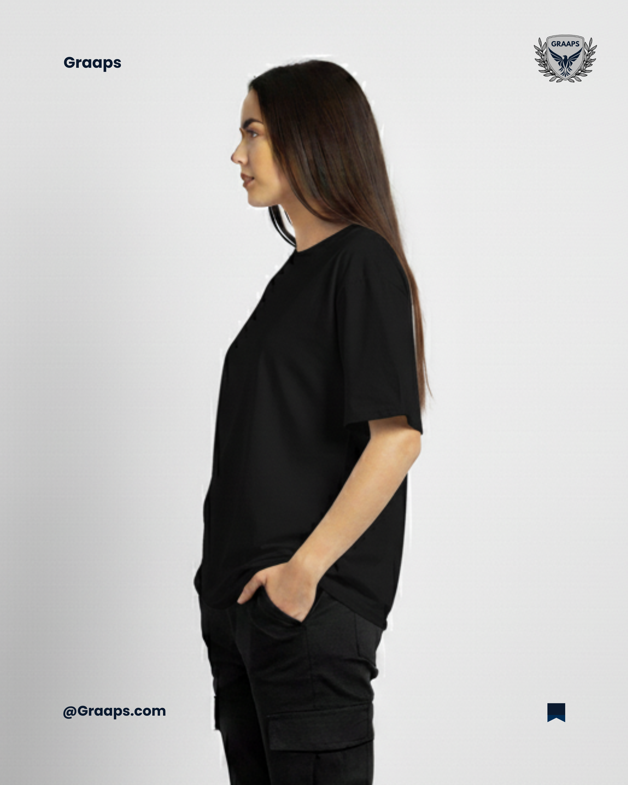 Black Premium Oversized T-Shirt – Unisex Streetwear Essential