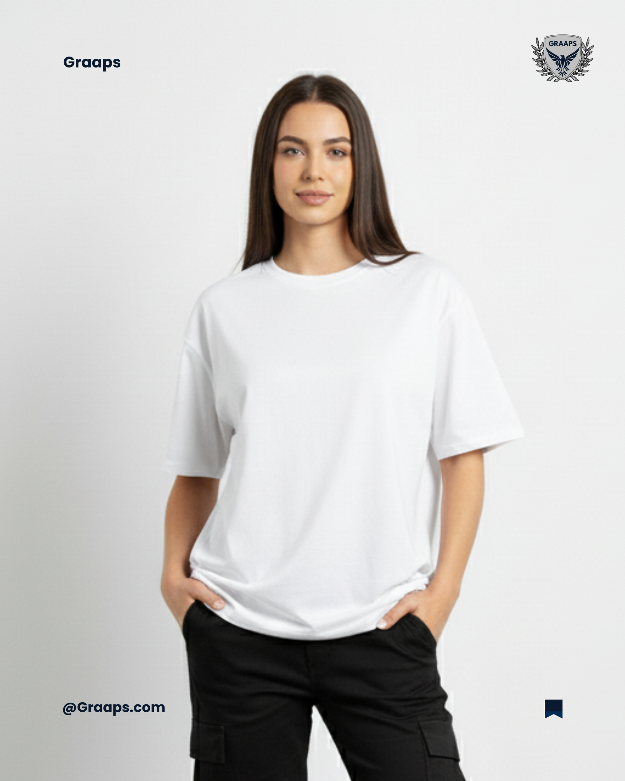 White Premium Oversized T-Shirt – Unisex Streetwear Essential