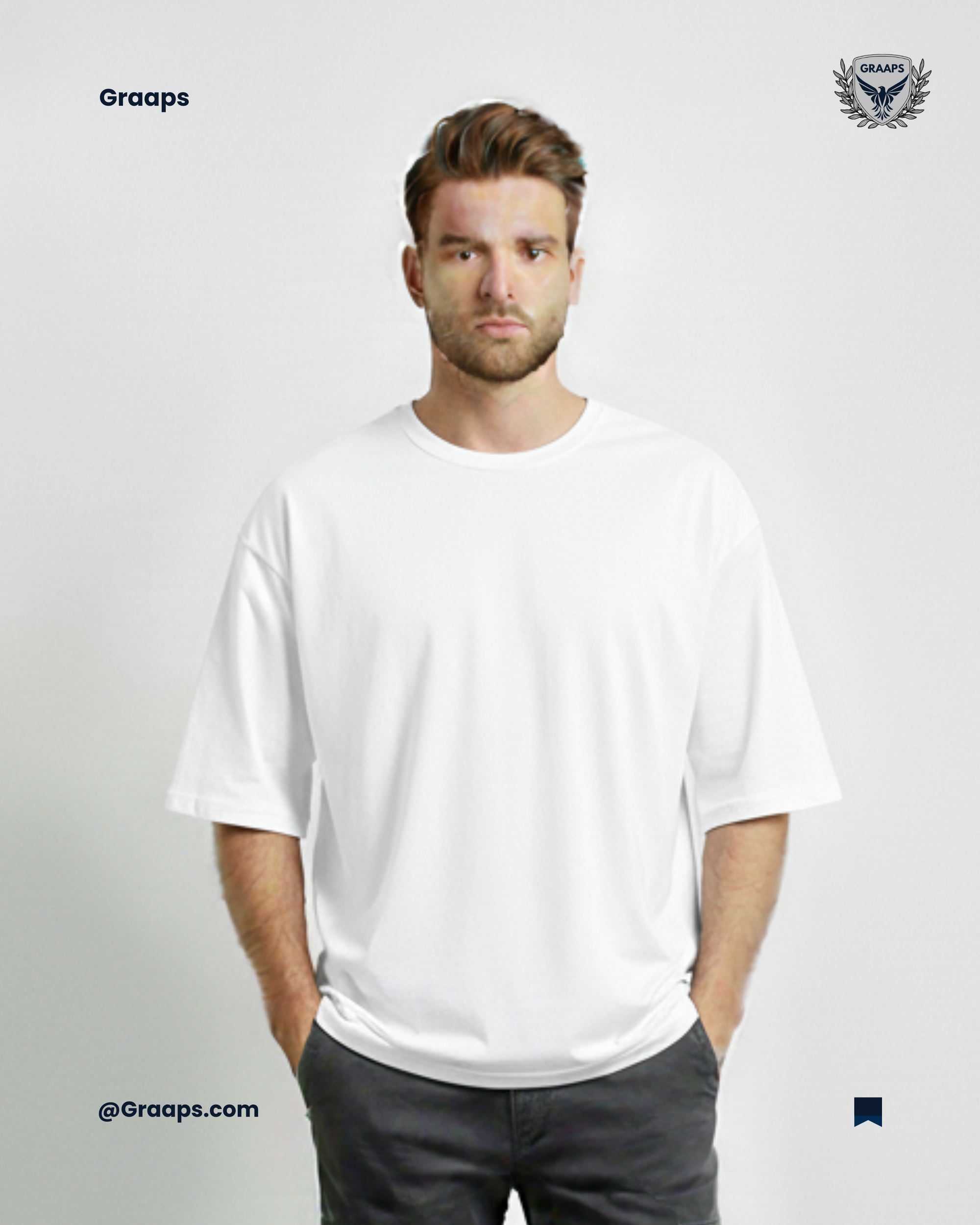 White Premium Oversized T-Shirt – Unisex Streetwear Essential