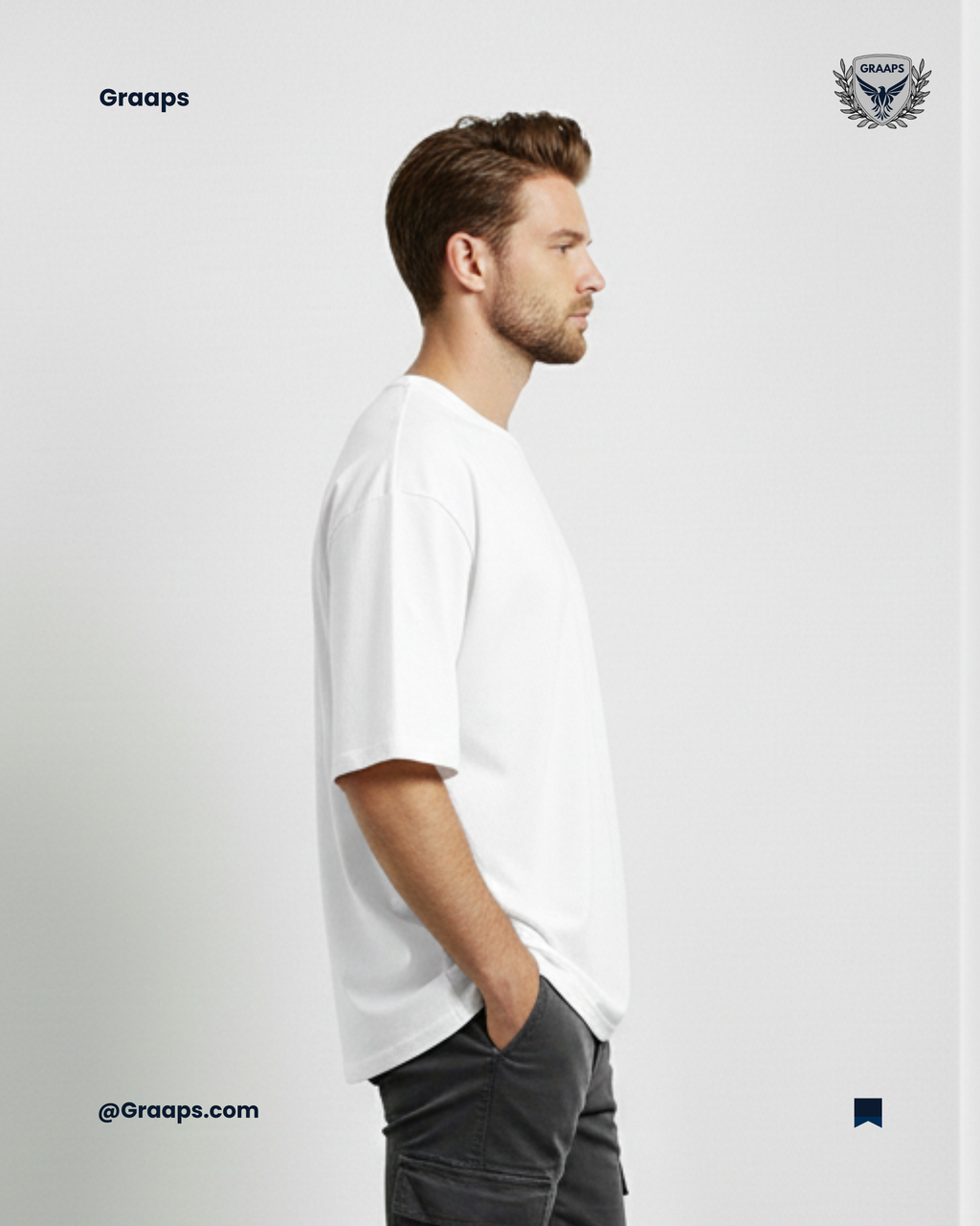 White Premium Oversized T-Shirt – Unisex Streetwear Essential