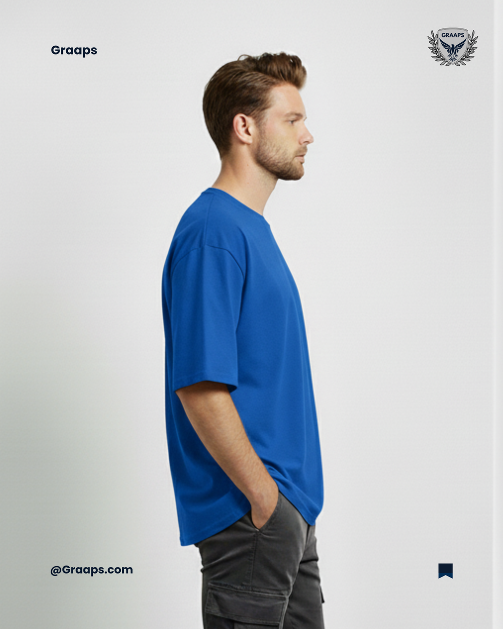 Royal Blue Premium Oversized T-Shirt – Unisex Streetwear Essential