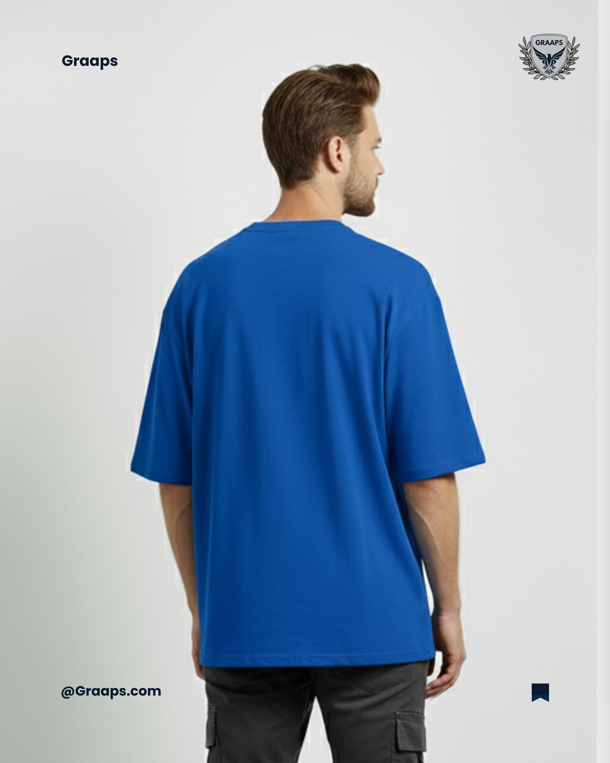Royal Blue Premium Oversized T-Shirt – Unisex Streetwear Essential