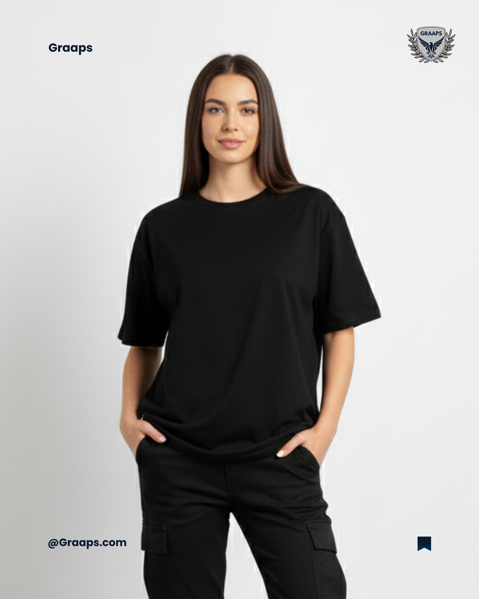 Black Premium Oversized T-Shirt – Unisex Streetwear Essential