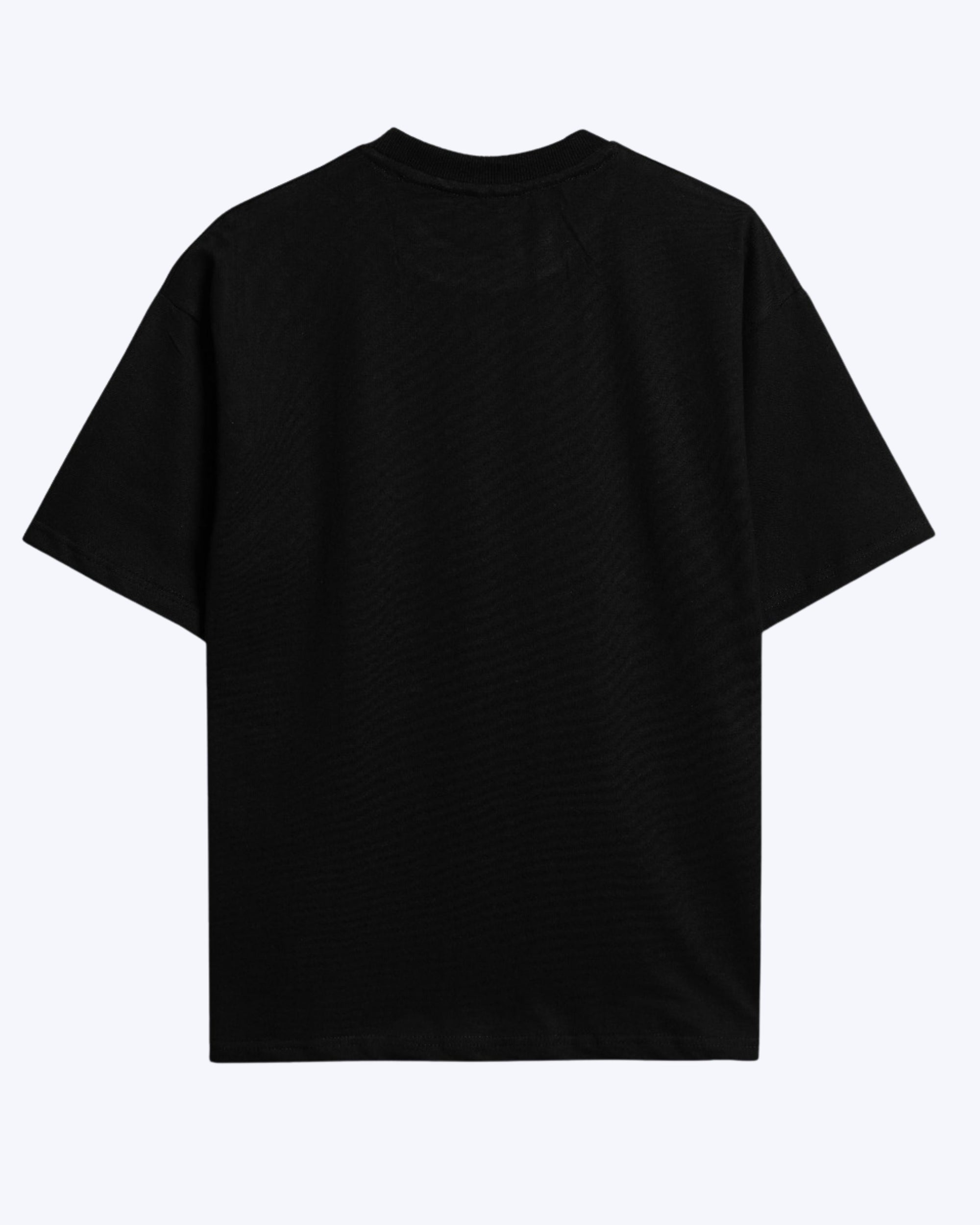 Solid Black Oversized T-Shirt – Unisex