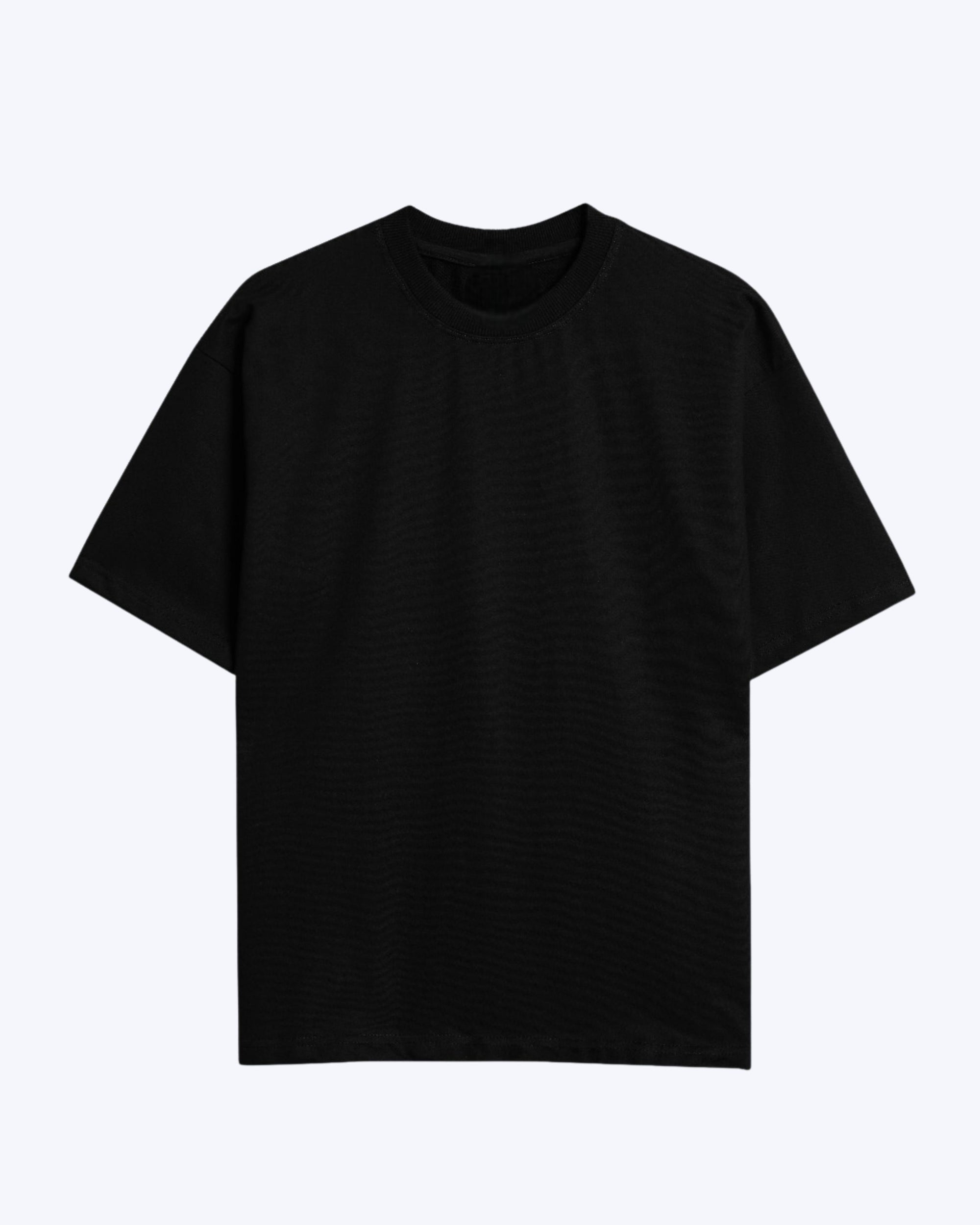 Solid Black Oversized T-Shirt – Unisex